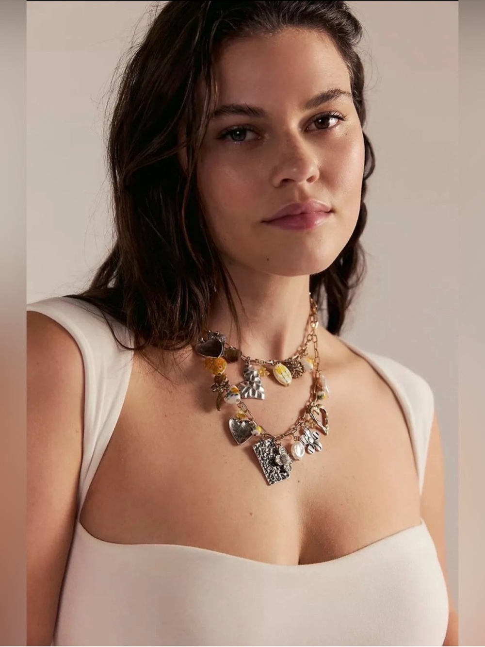 NWT 🔥Maxamillion SET🔥 Free People Vintage Lover Necklace & Matching Earrings